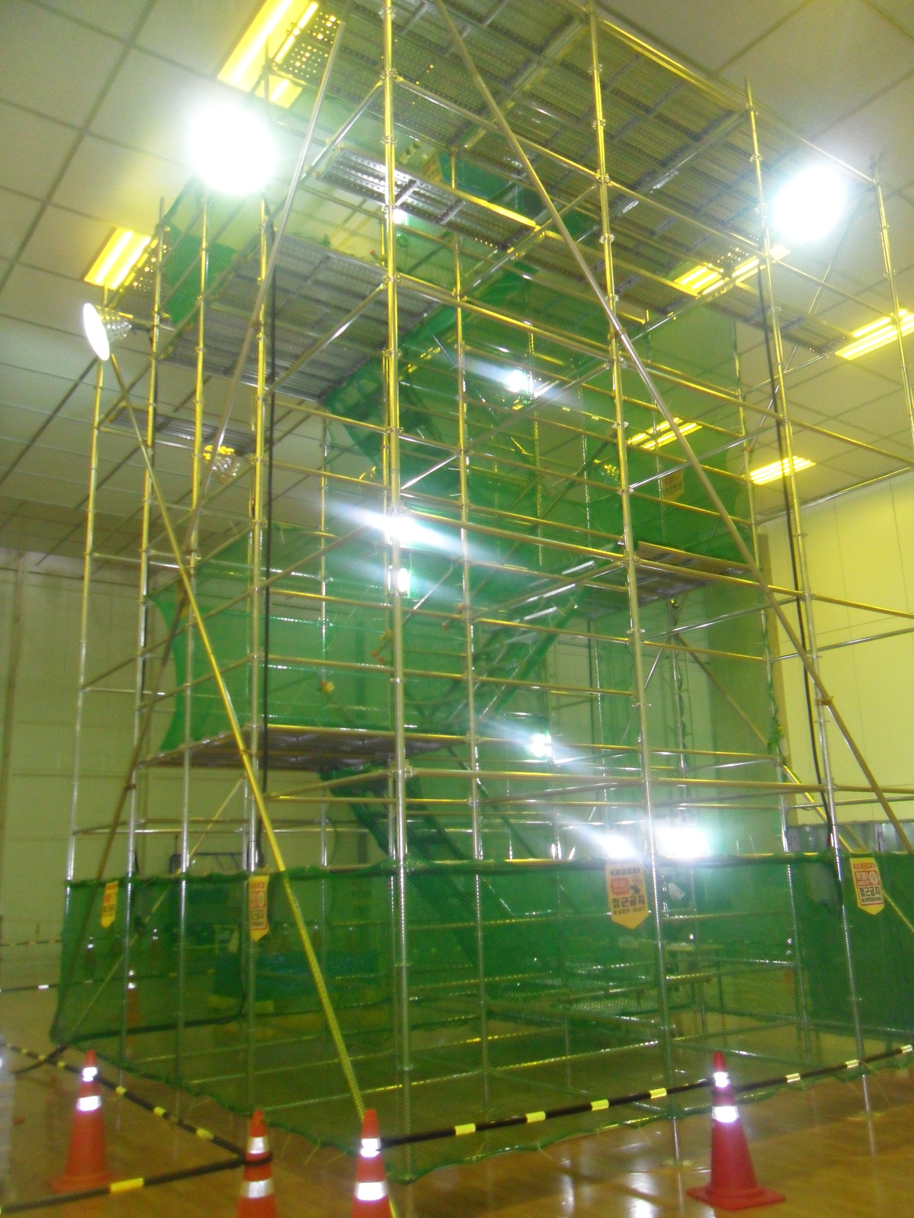 수평비계 시공사진 이미지